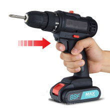 Lithium Electric Drill Two-Speed Rechargeable Drill Pistol Drill Multi-Function Household Electric Screwdriver Electric Screwdriver